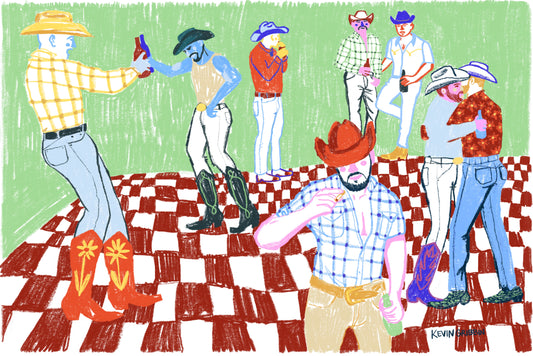 Cowboy Bar Print