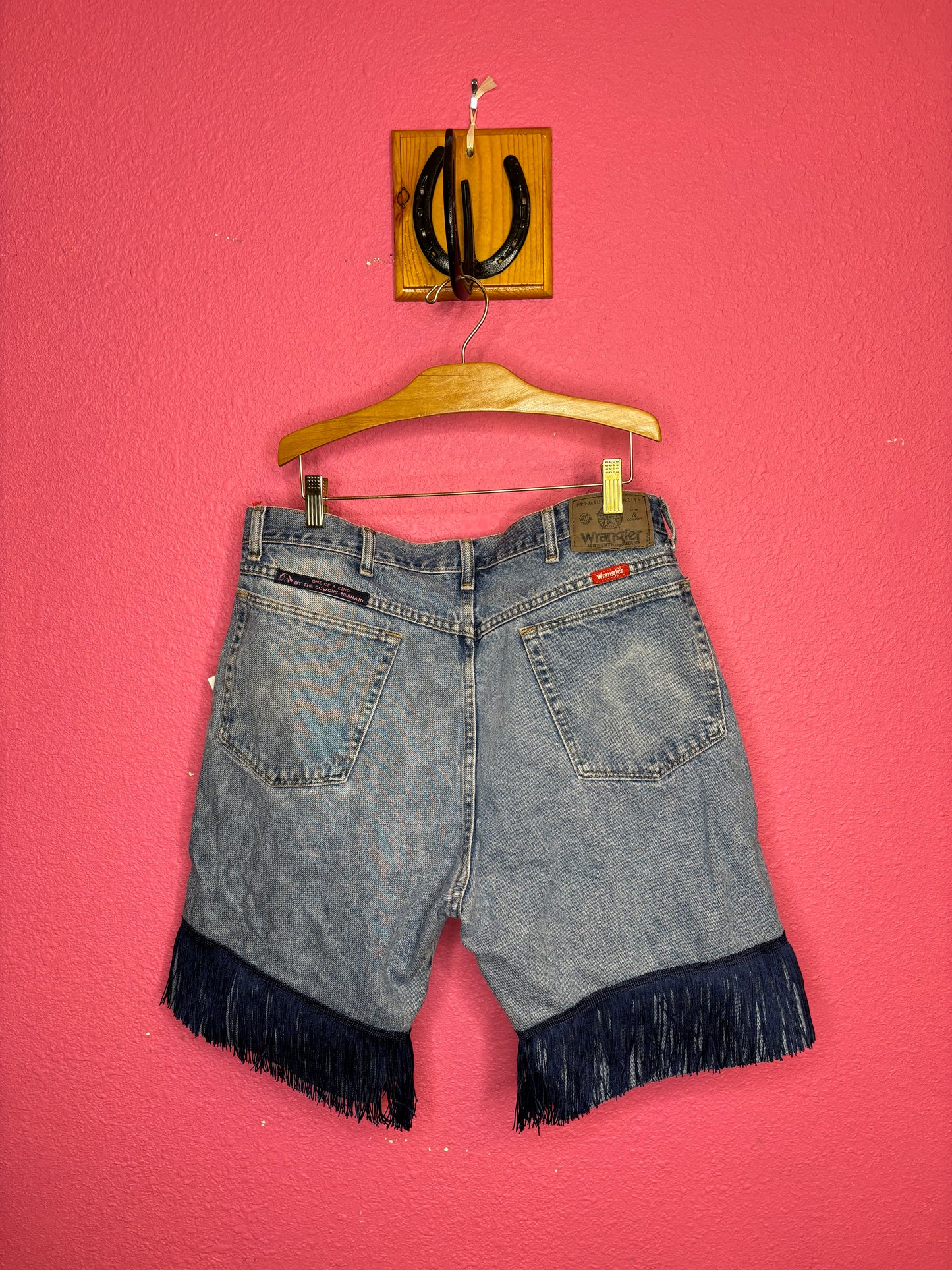 Light Wash Navy Fringe