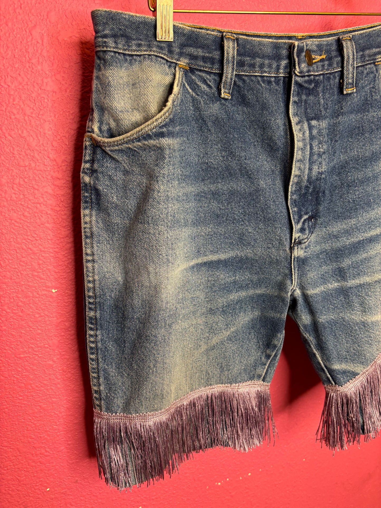Mid Wash Lavender Fringe