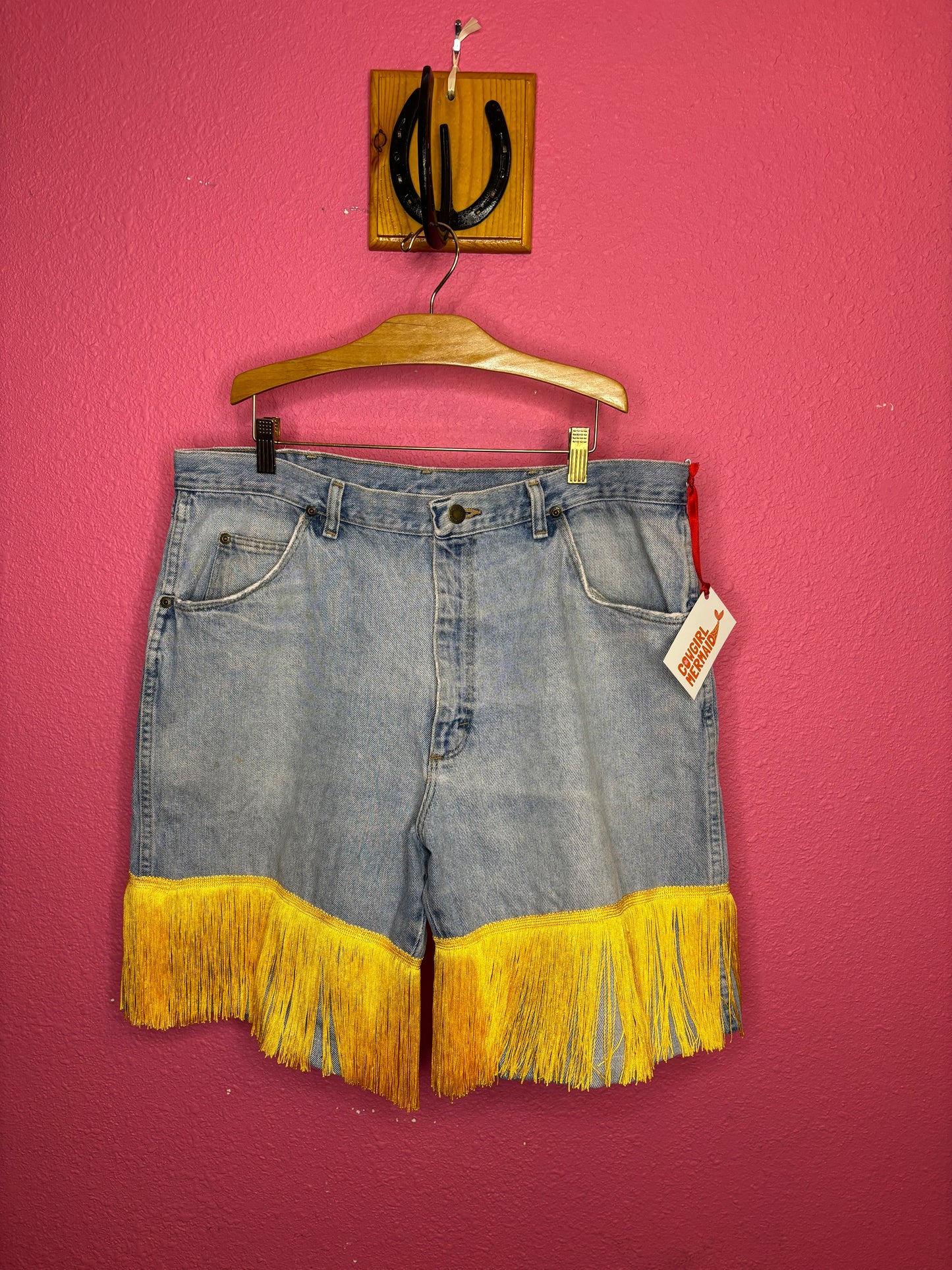 Light Wash Yellow Fringe