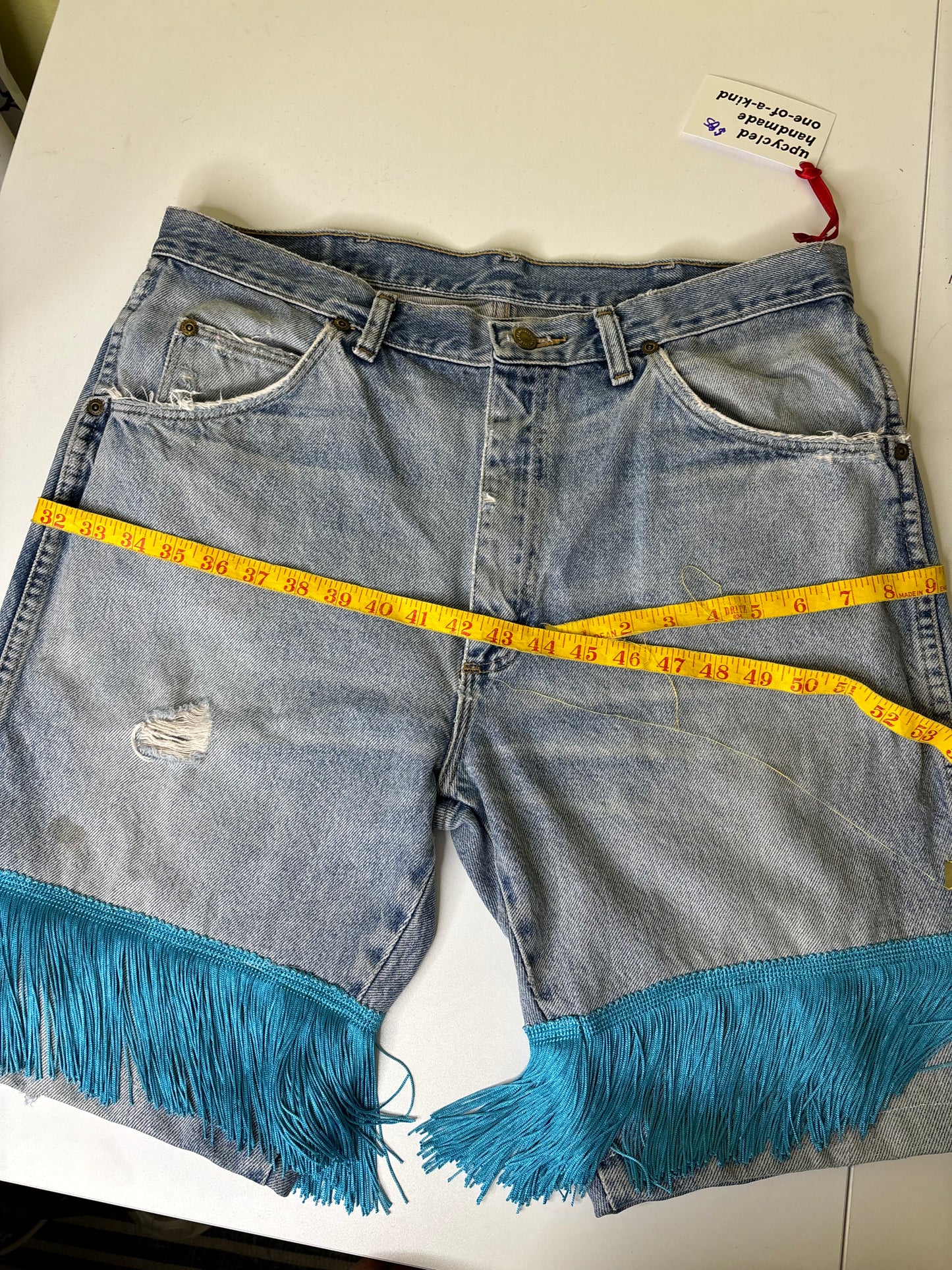 Light Wash Turq Fringe