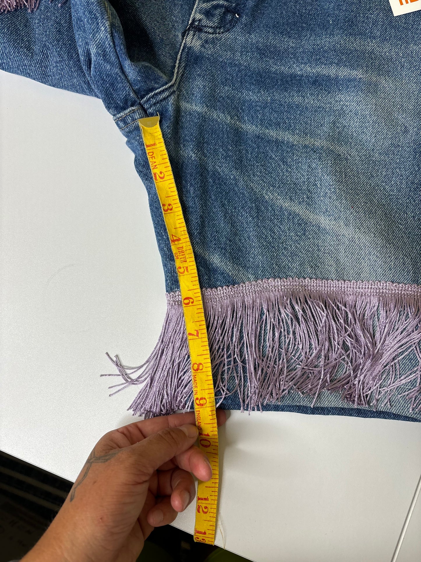 Mid Wash Lavender Fringe