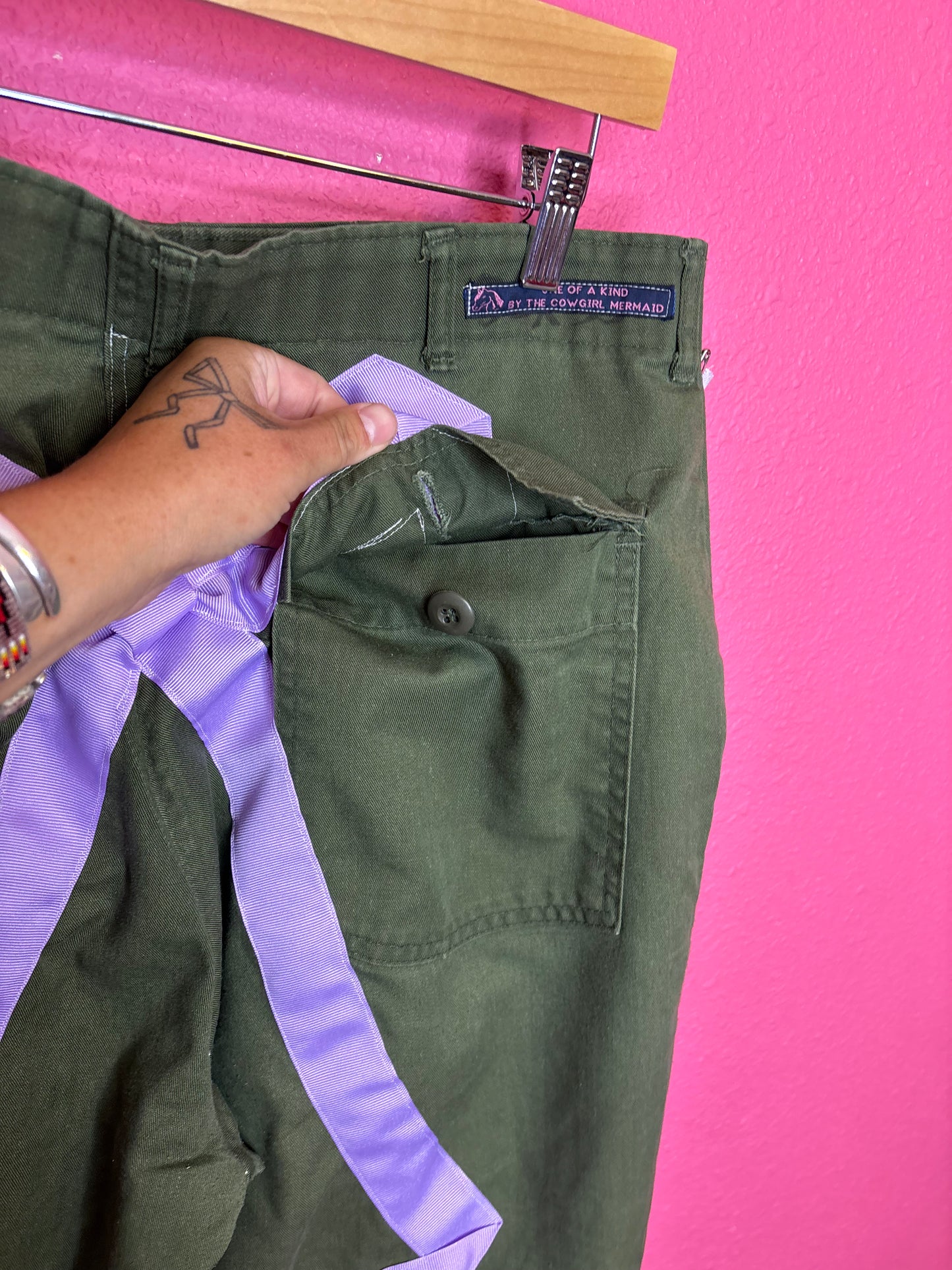Bow Army Trousers