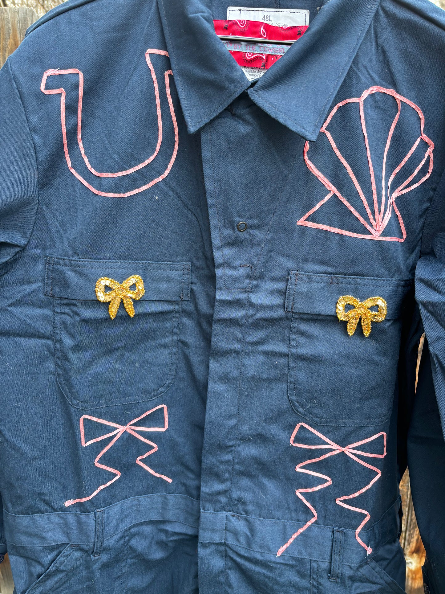 Bow Navy Jumpsuit