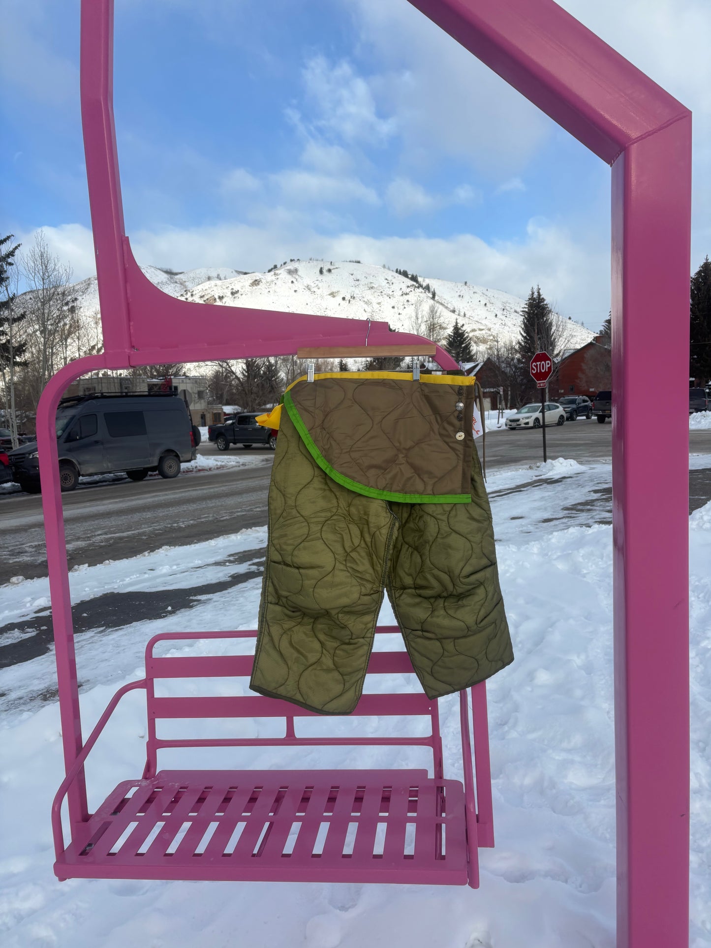 Apres Bow Pant Button Stripe