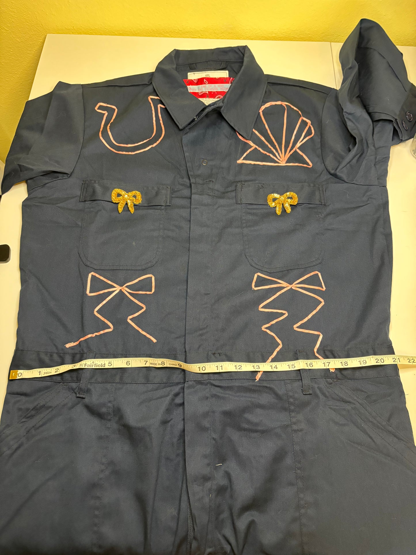 Bow Navy Jumpsuit