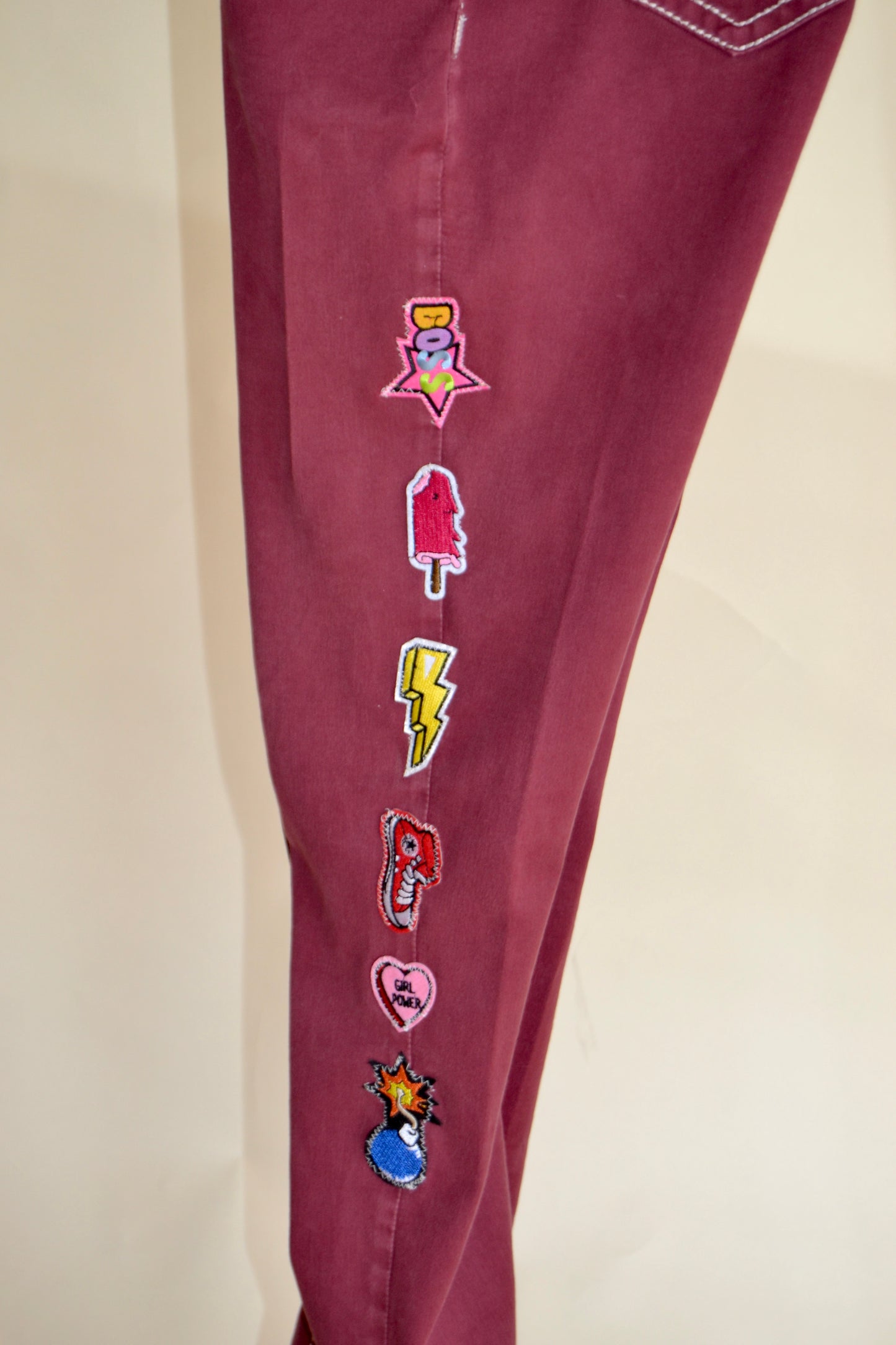 y2k Patched Pants