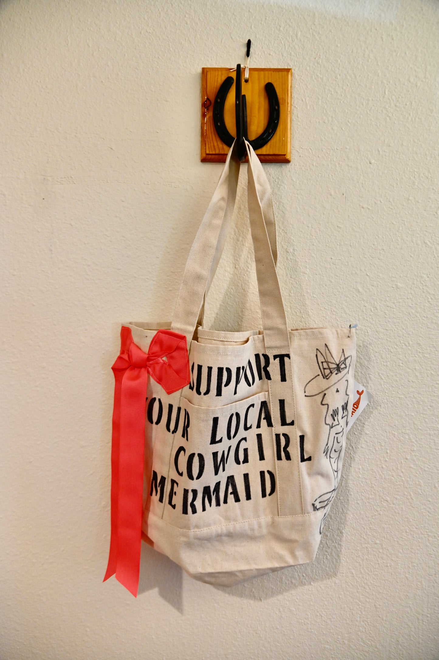 Support Your Local Cowgirl Mermaid Tote