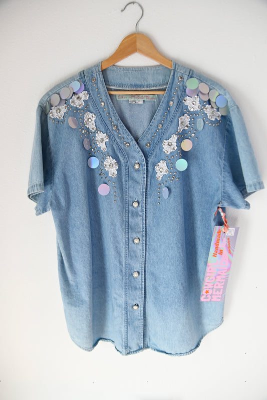 Sparkle Denim Shirt