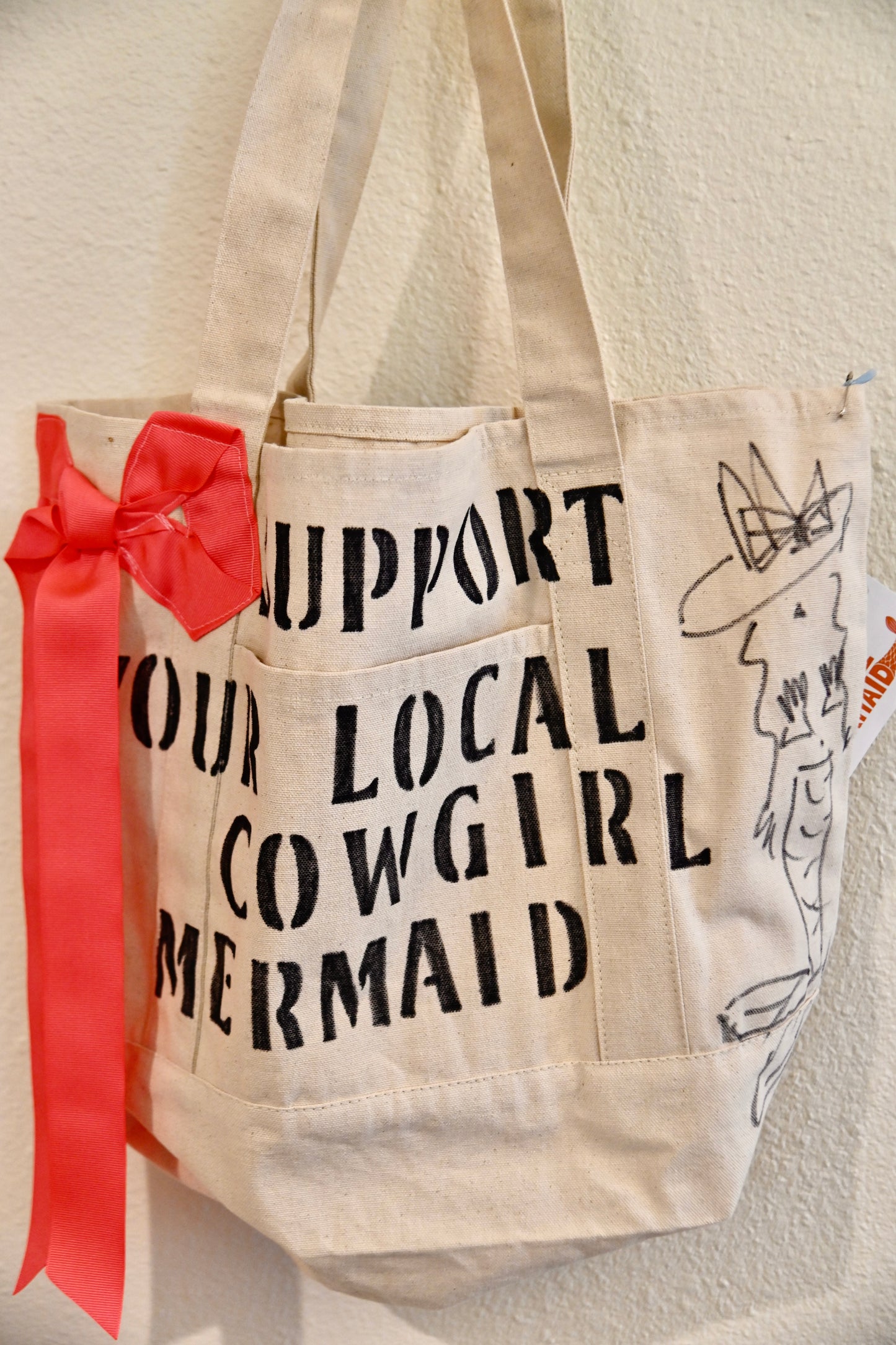 Support Your Local Cowgirl Mermaid Tote