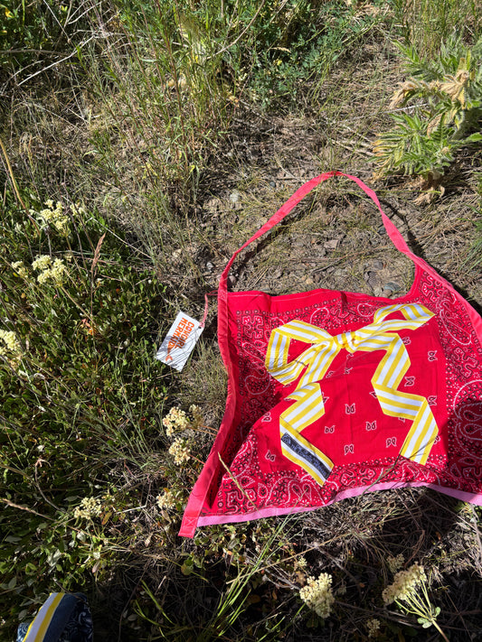 Bow Bandana Bag Red