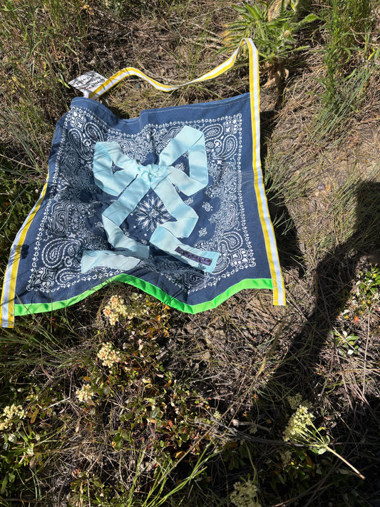 Bow Bandana Bag Blue