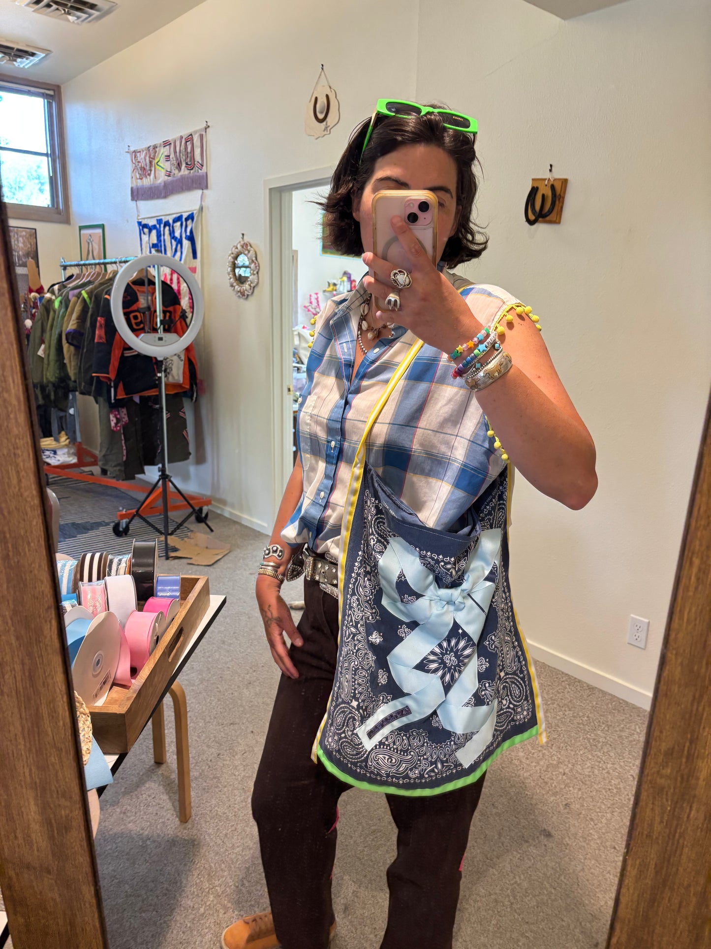 Bow Bandana Bag Blue