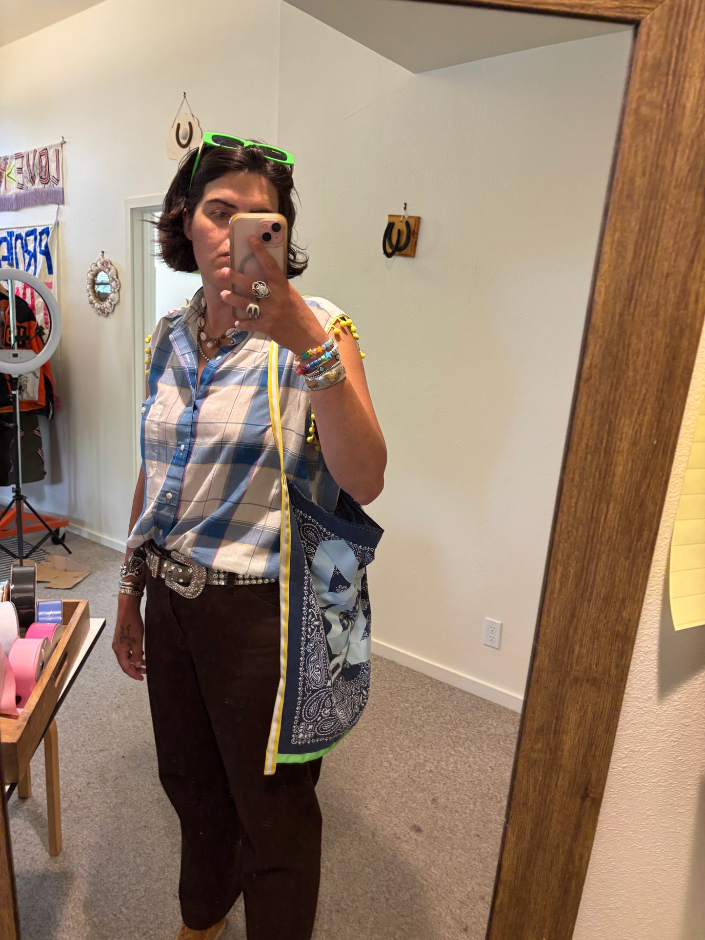 Bow Bandana Bag Blue