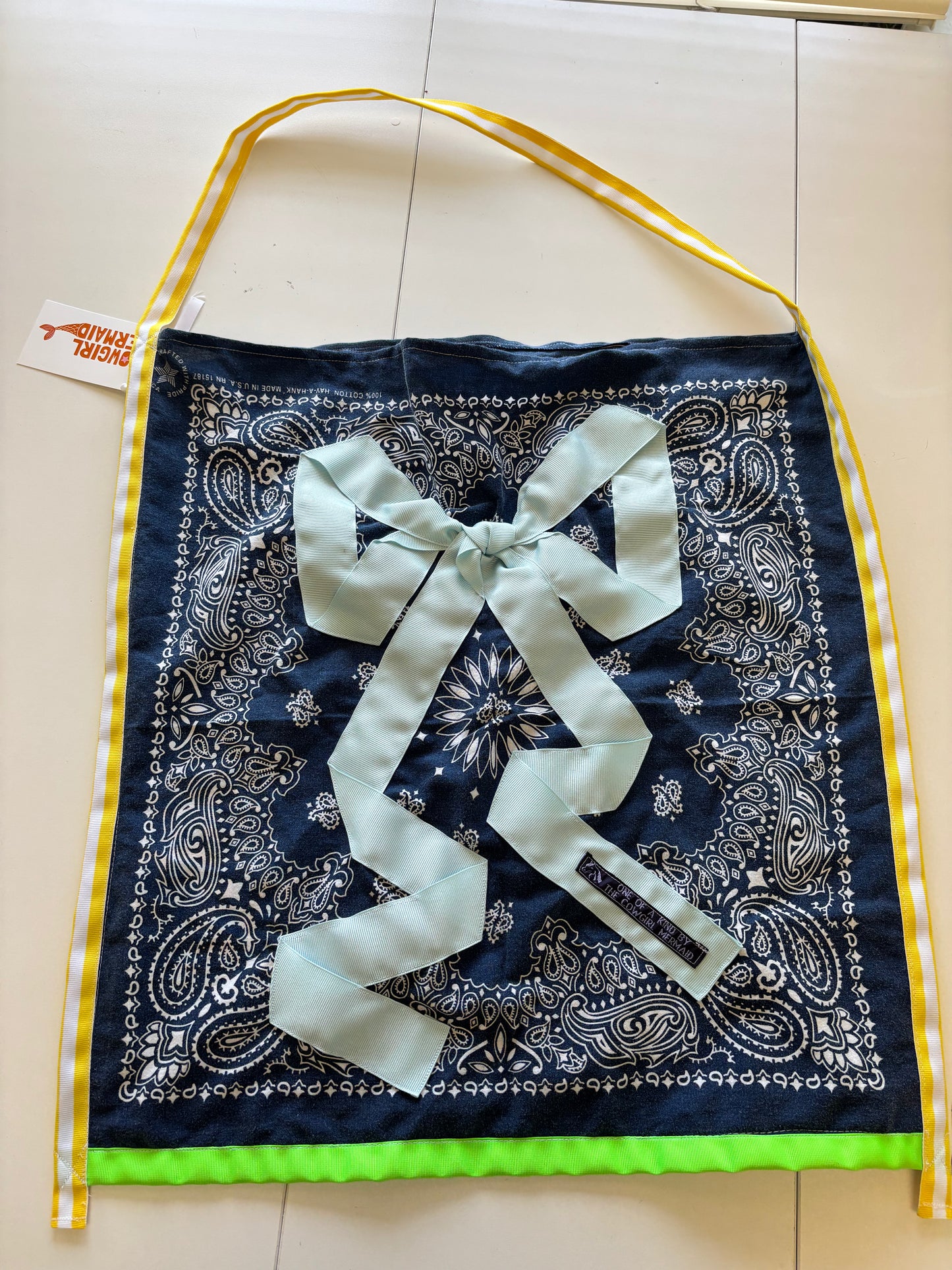 Bow Bandana Bag Blue
