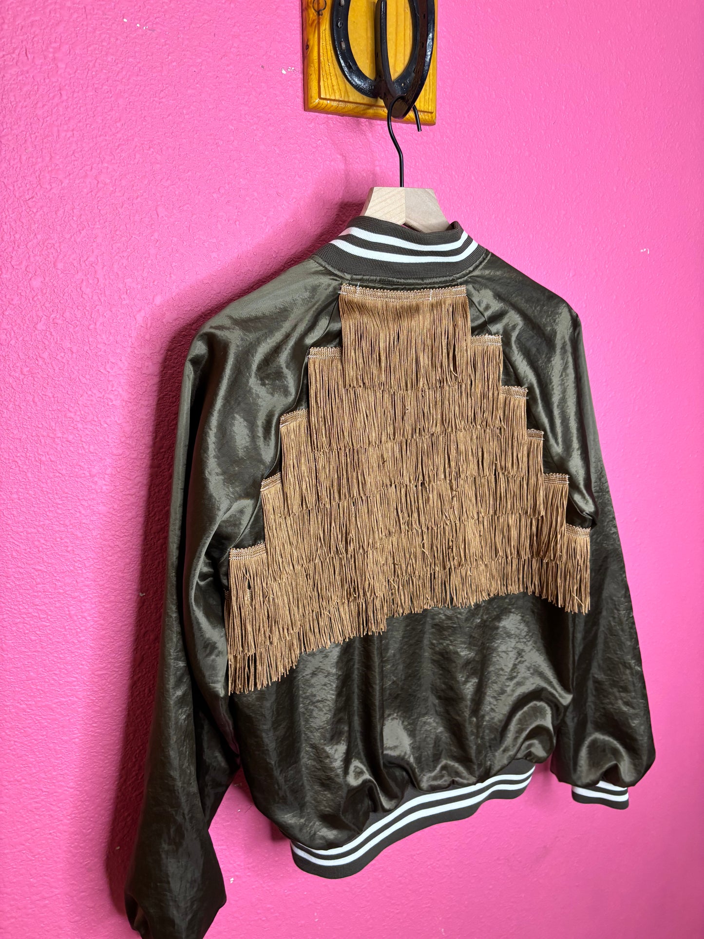 Fringe Bomber Jacket