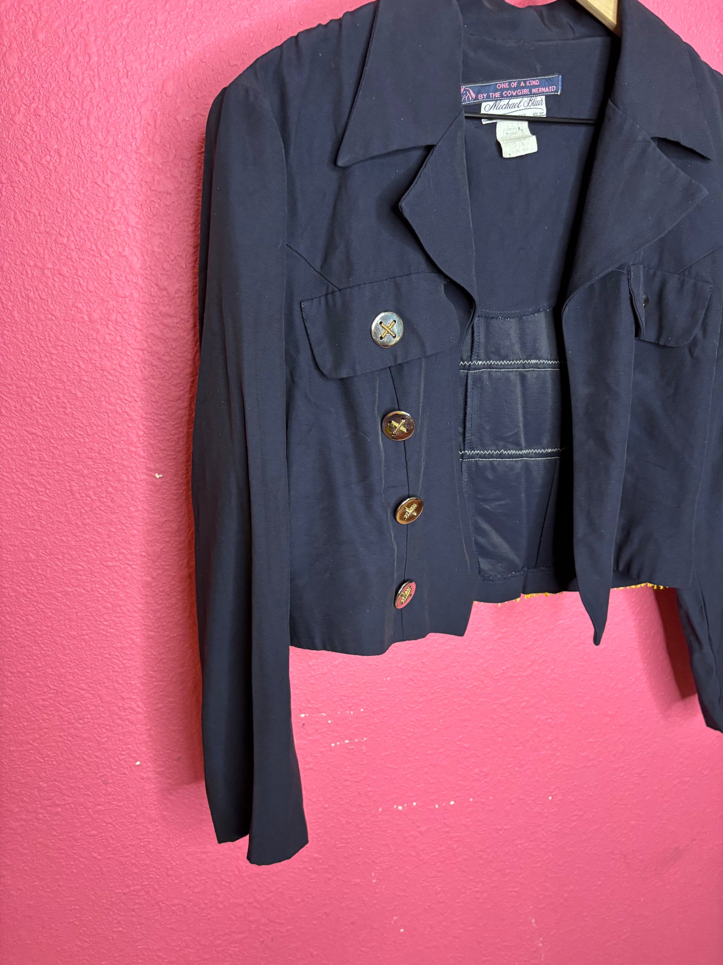 Fringe Cropped Blazer