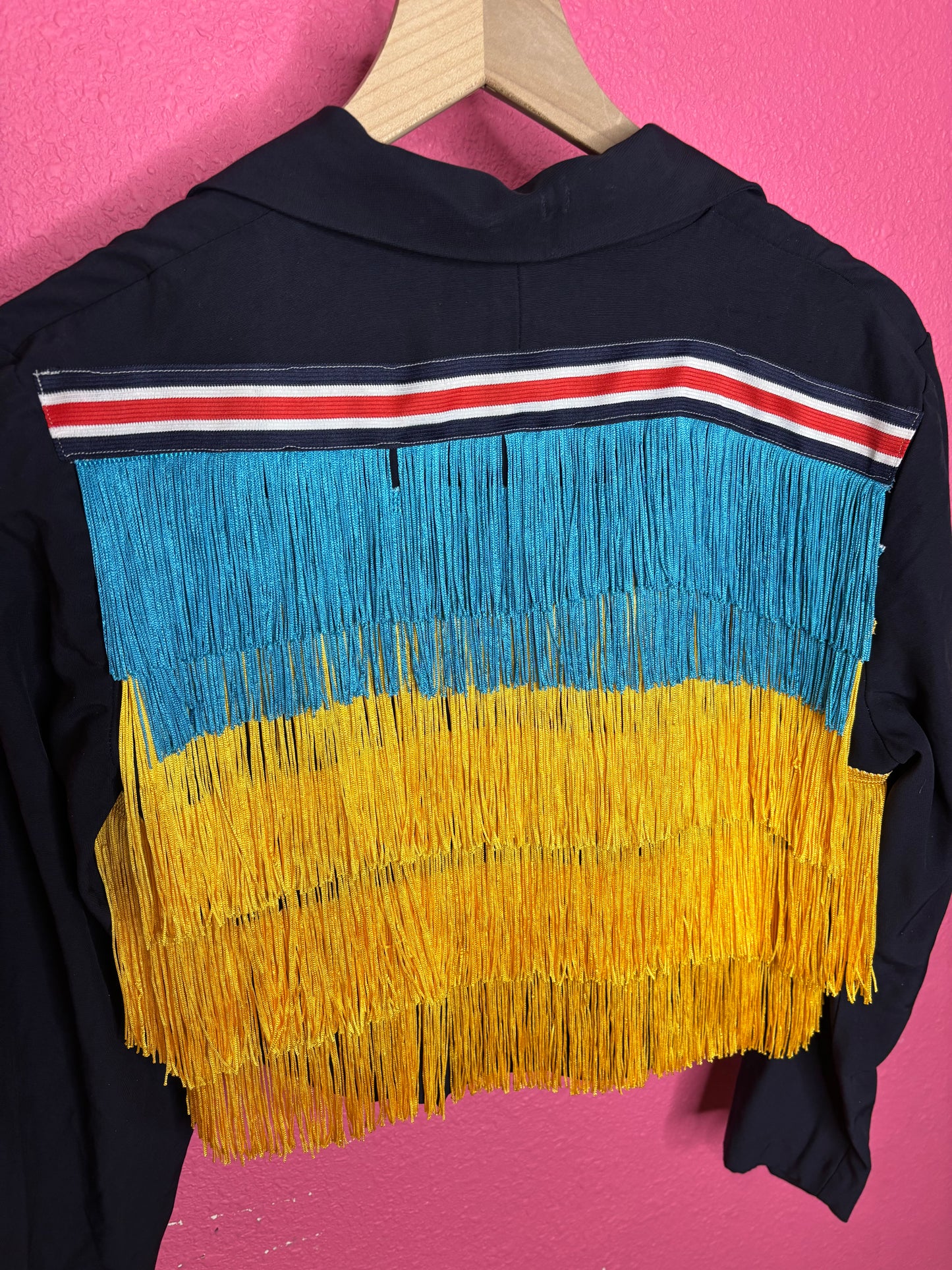 Fringe Cropped Blazer