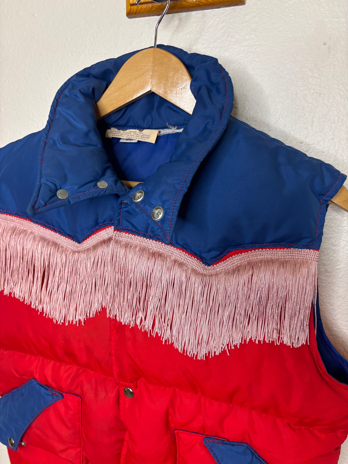 Fringe Down Vest