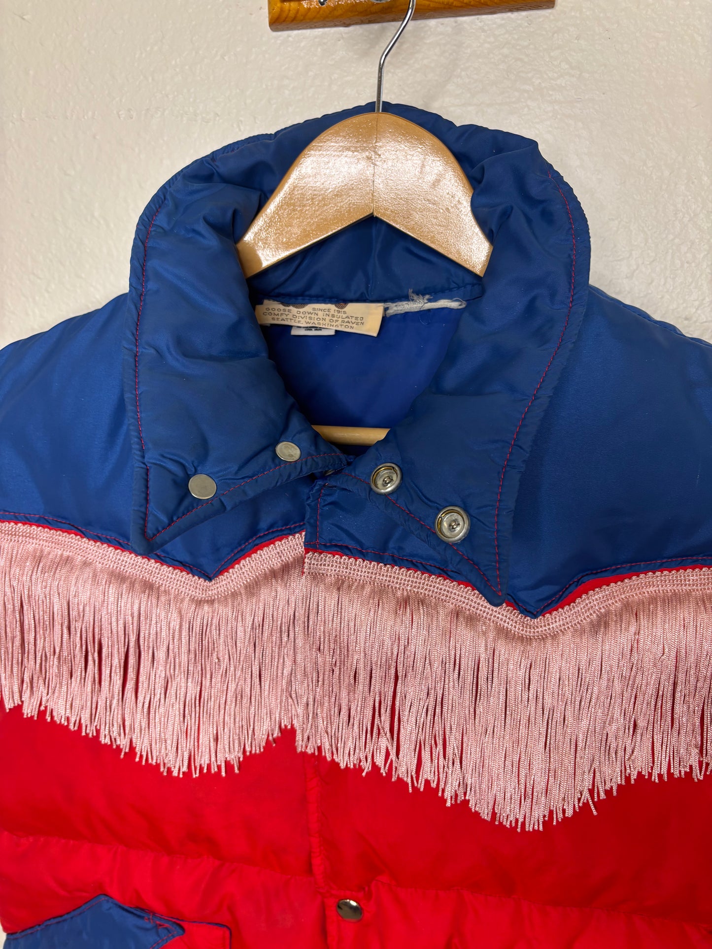 Fringe Down Vest