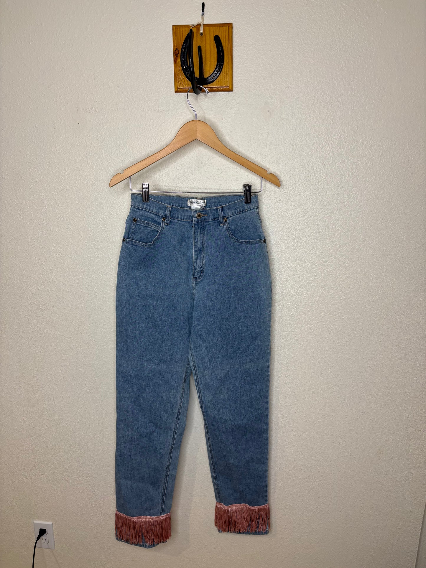 Fringe Jeans Pink