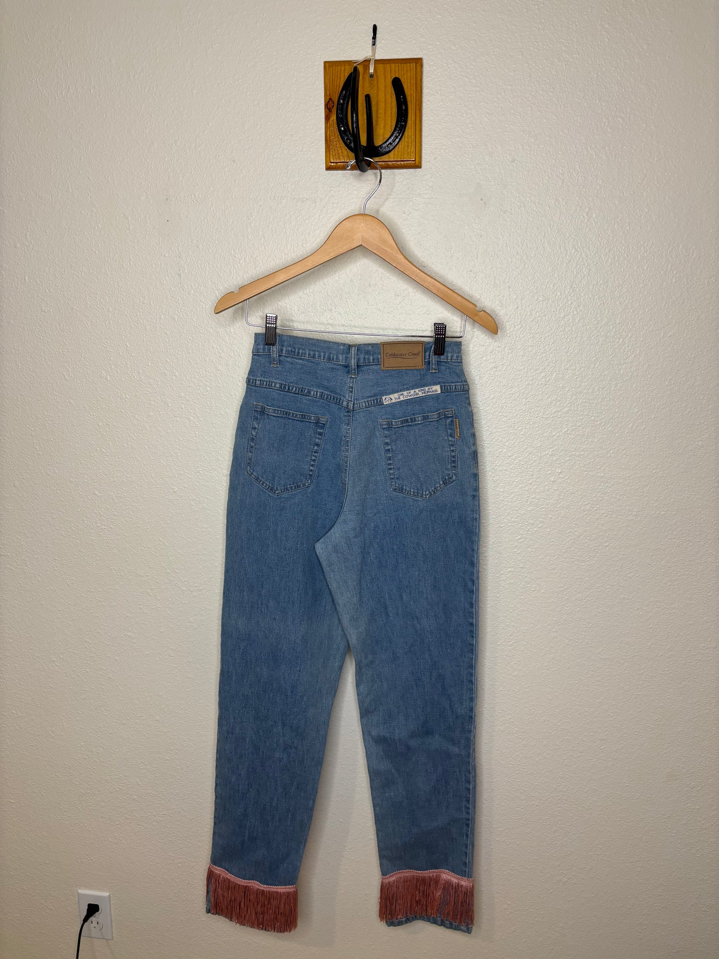 Fringe Jeans Pink
