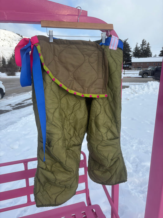 Apres Bow Pant Pink Stripe