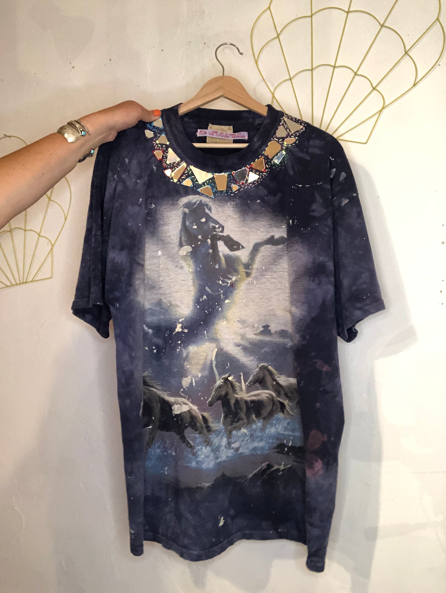 Horse Gurl Necklace Tee - Vintage