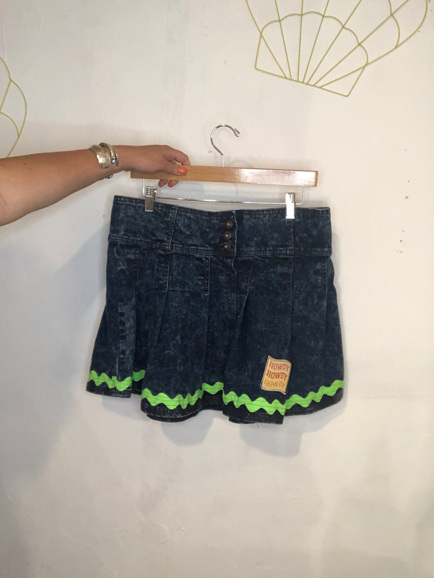 Ric Rac y2k Denim Skirt