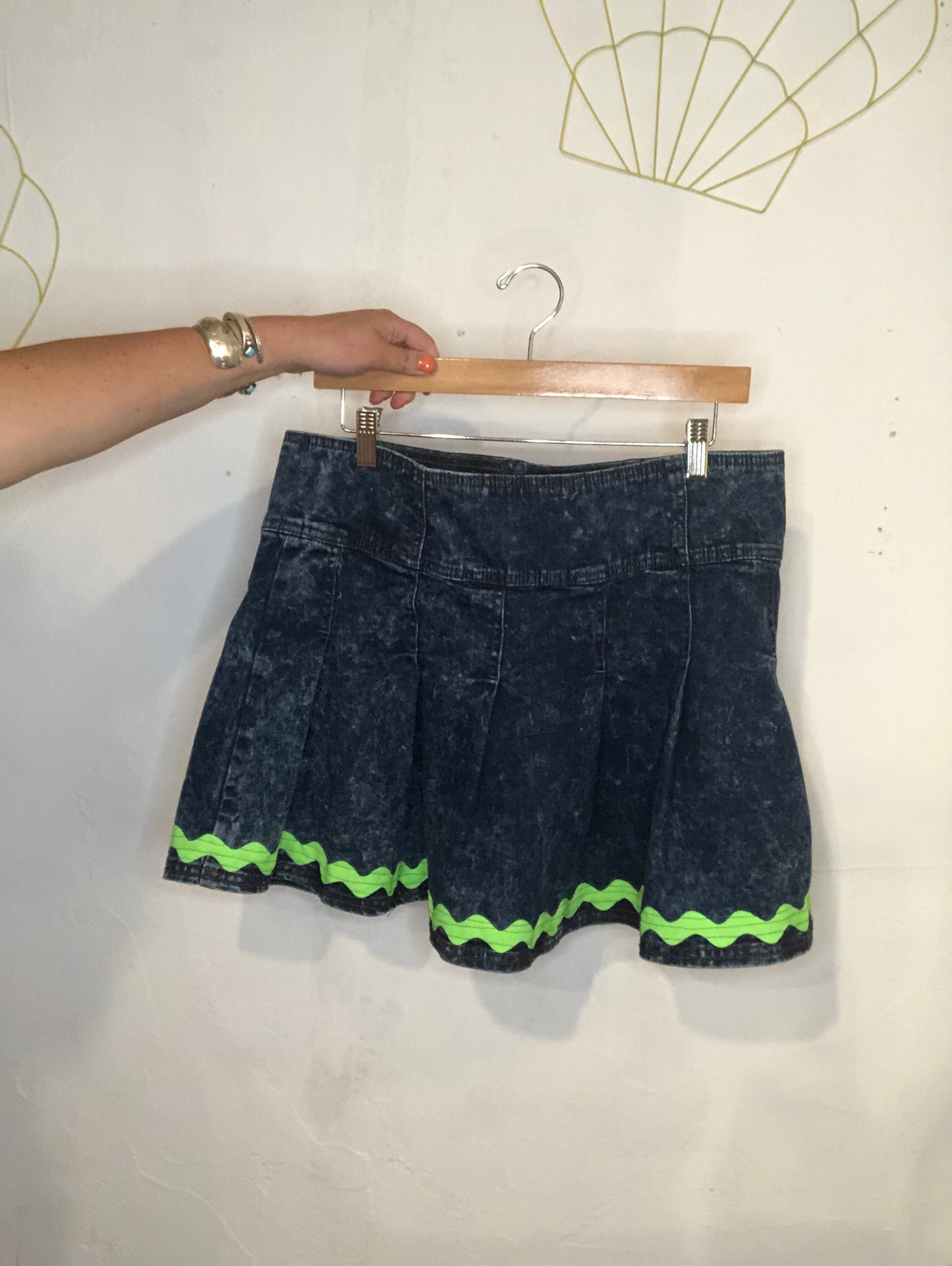 Ric Rac y2k Denim Skirt