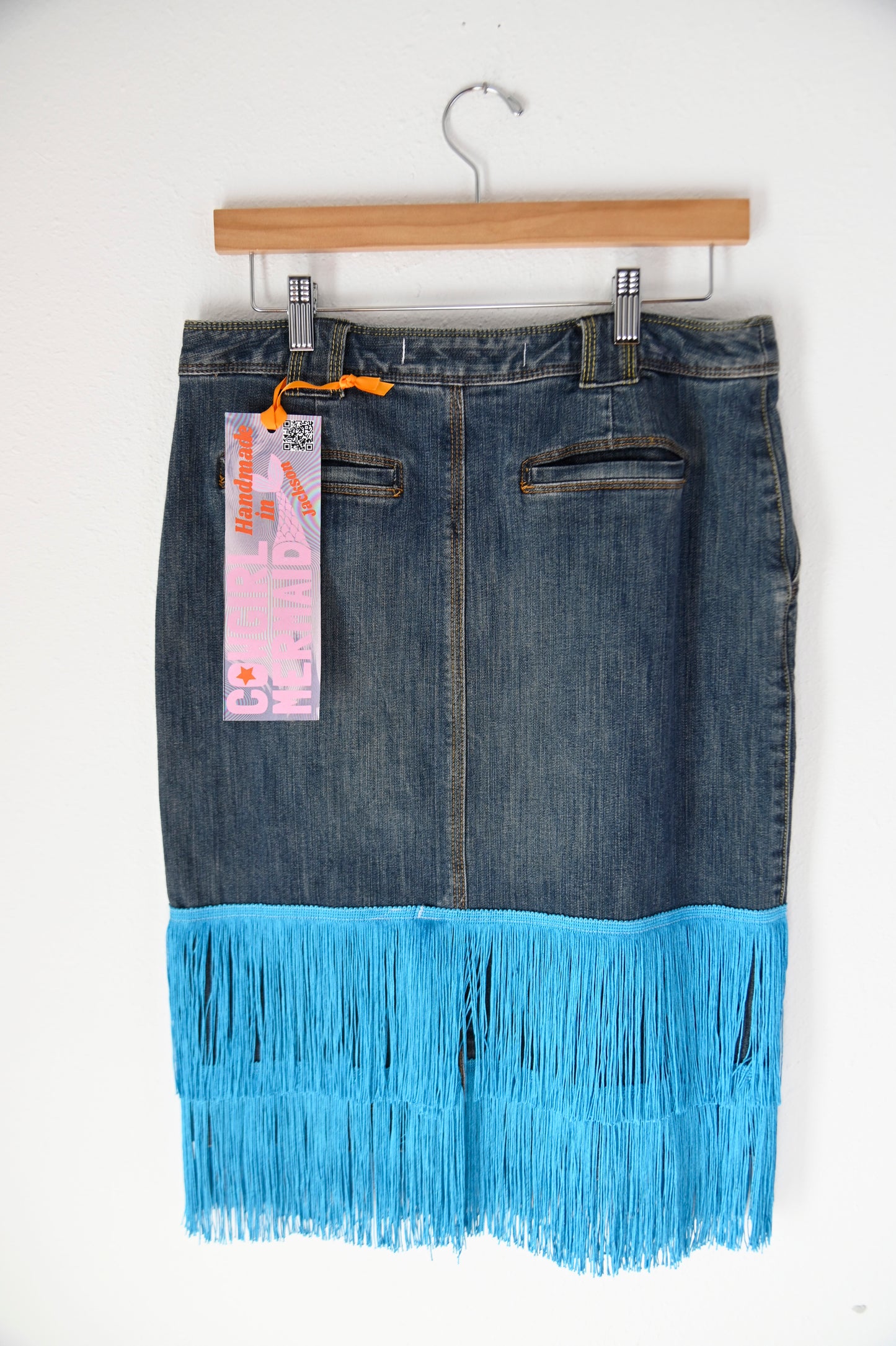 Midi Fringe Skirt