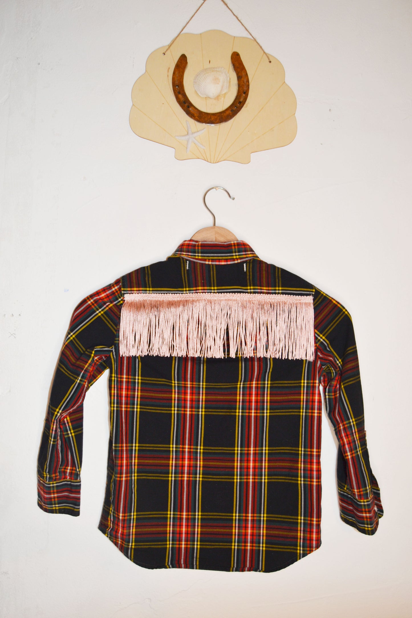 Fringe Patched Plaid