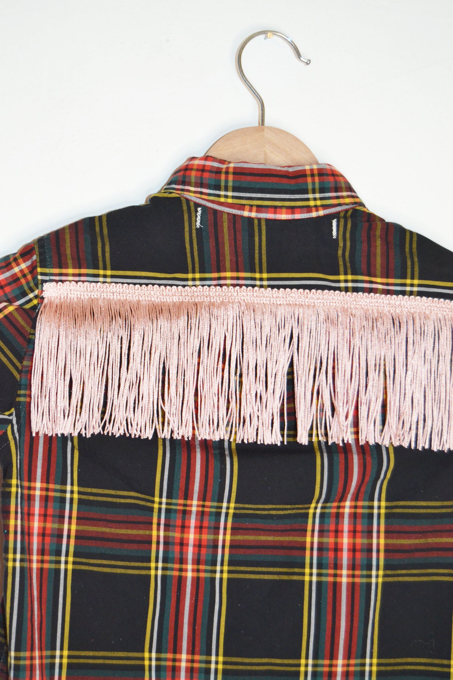 Fringe Patched Plaid