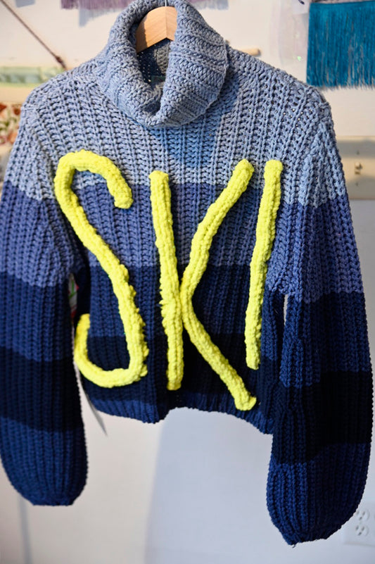 Ski Sweater Blue Stripe