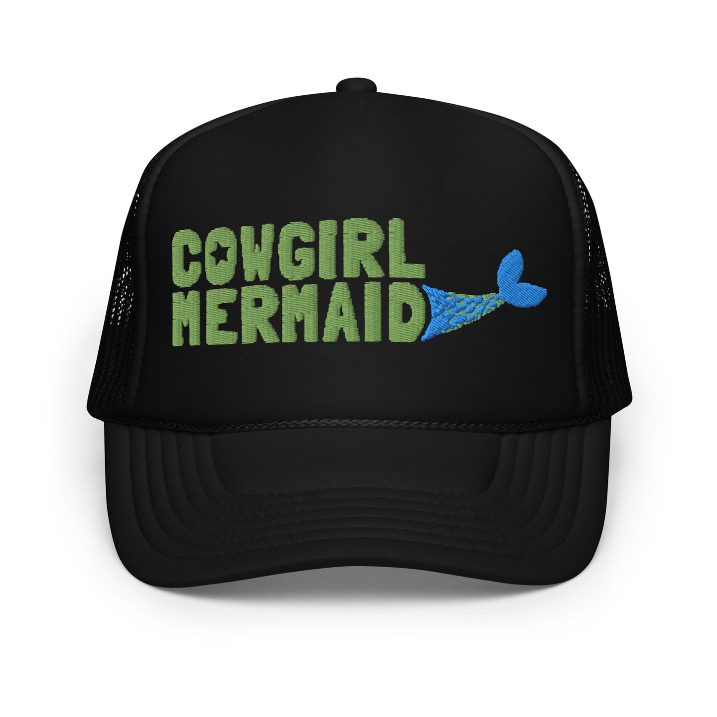 Cowgirl Mermaid Foam trucker hat