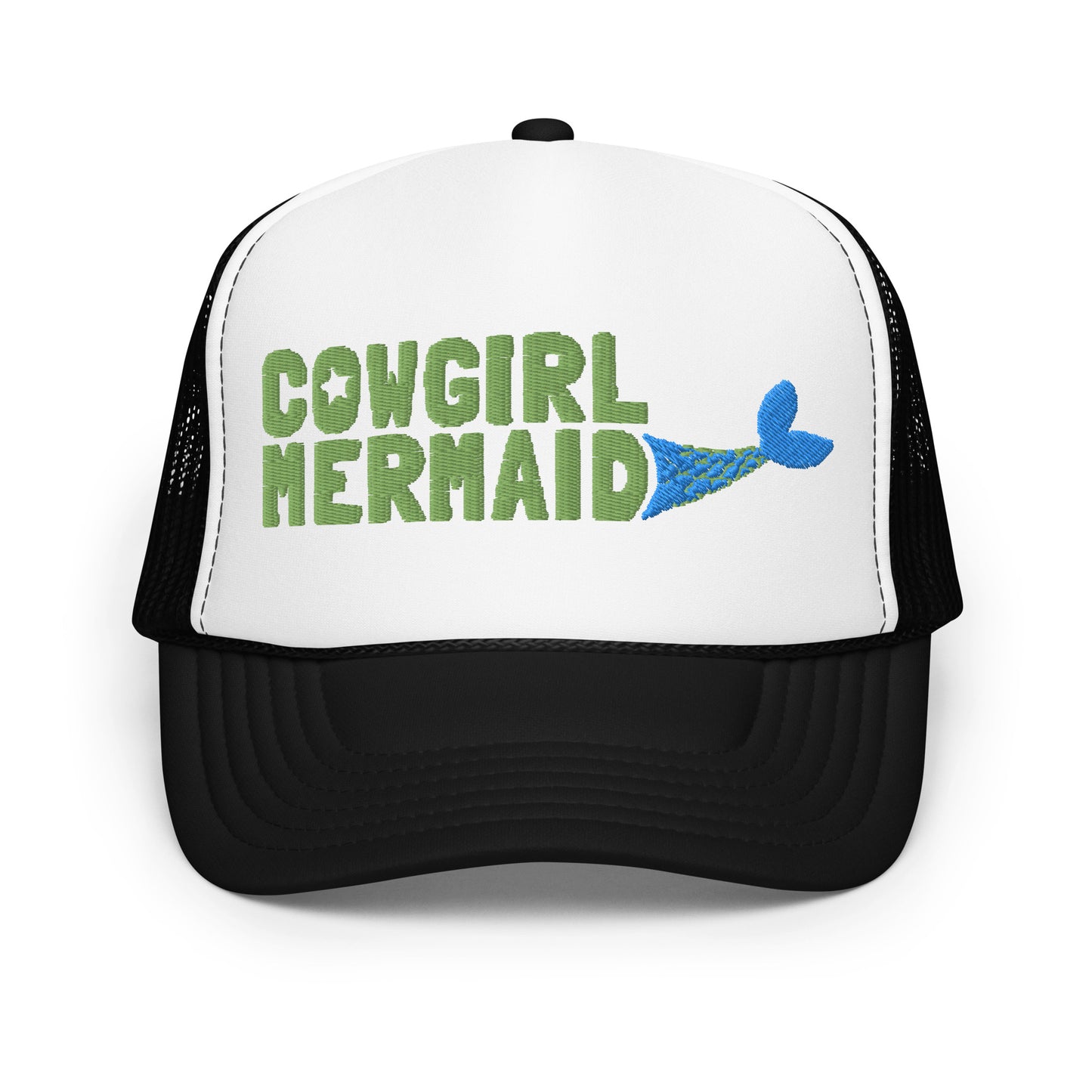 Cowgirl Mermaid Foam trucker hat