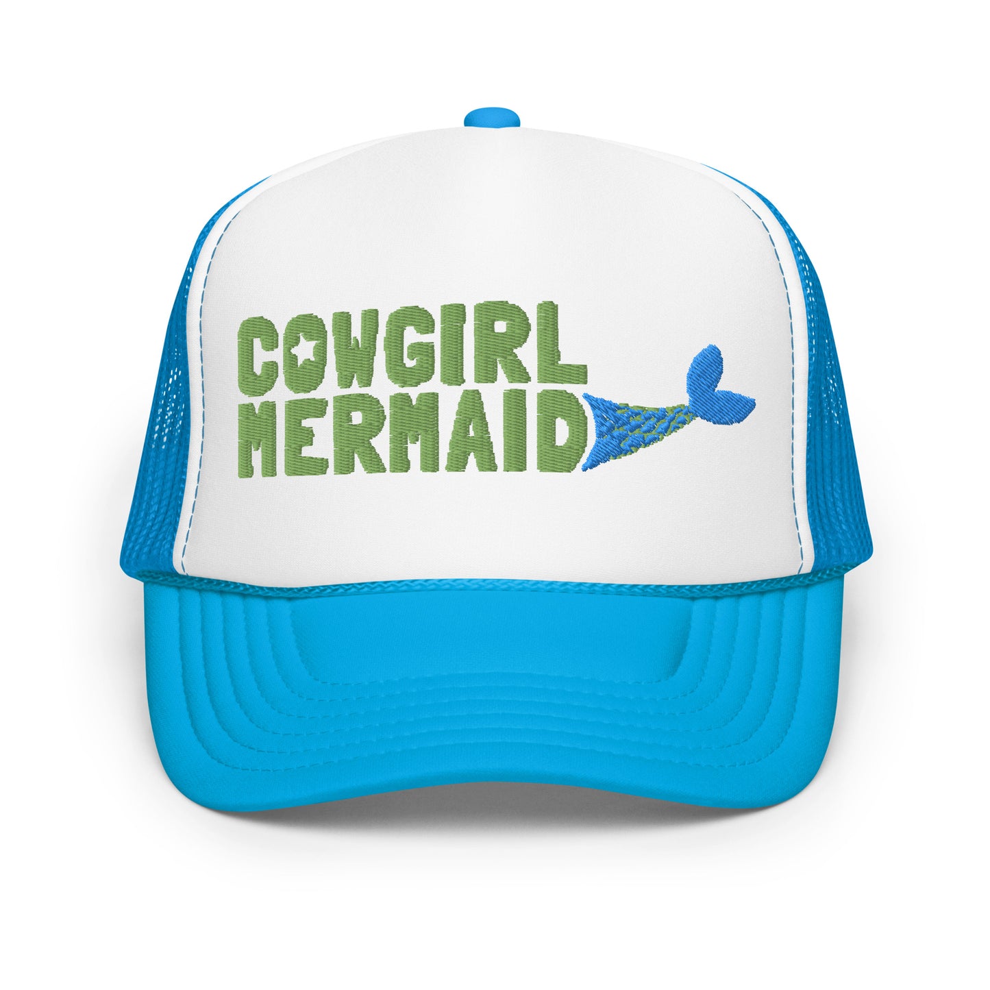 Cowgirl Mermaid Foam trucker hat