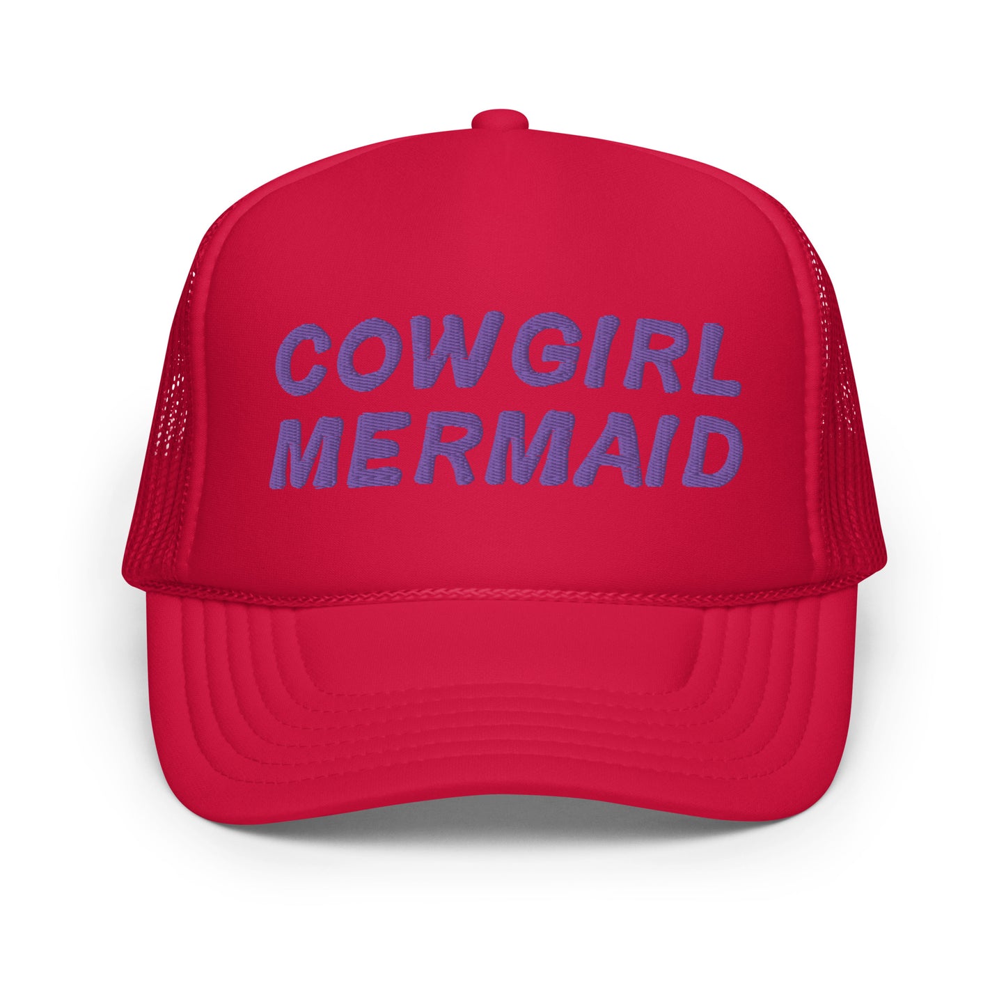 Cowgirl Mermaid Foam trucker hat