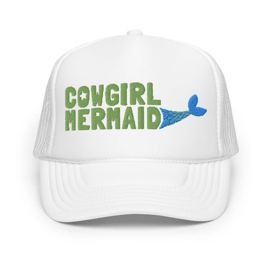 Cowgirl Mermaid Foam trucker hat