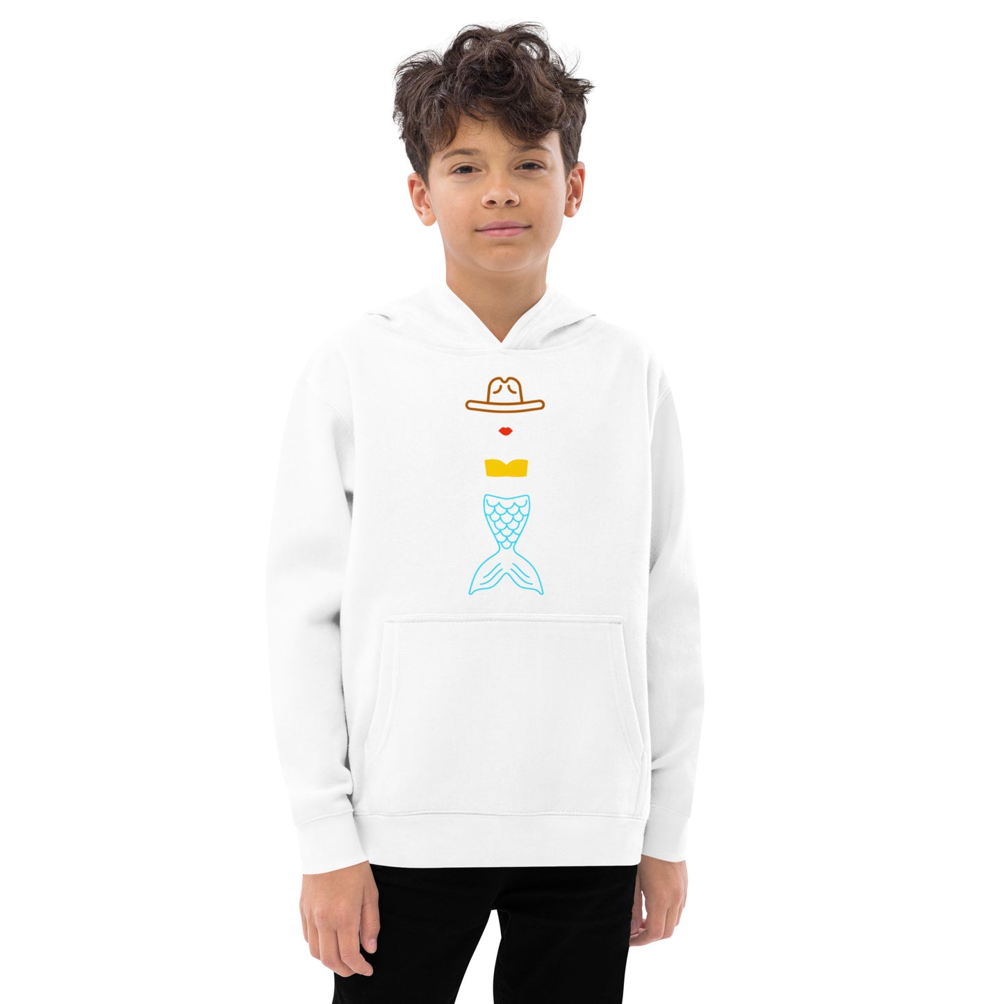 Cowgirl Mermaid Kids fleece hoodie