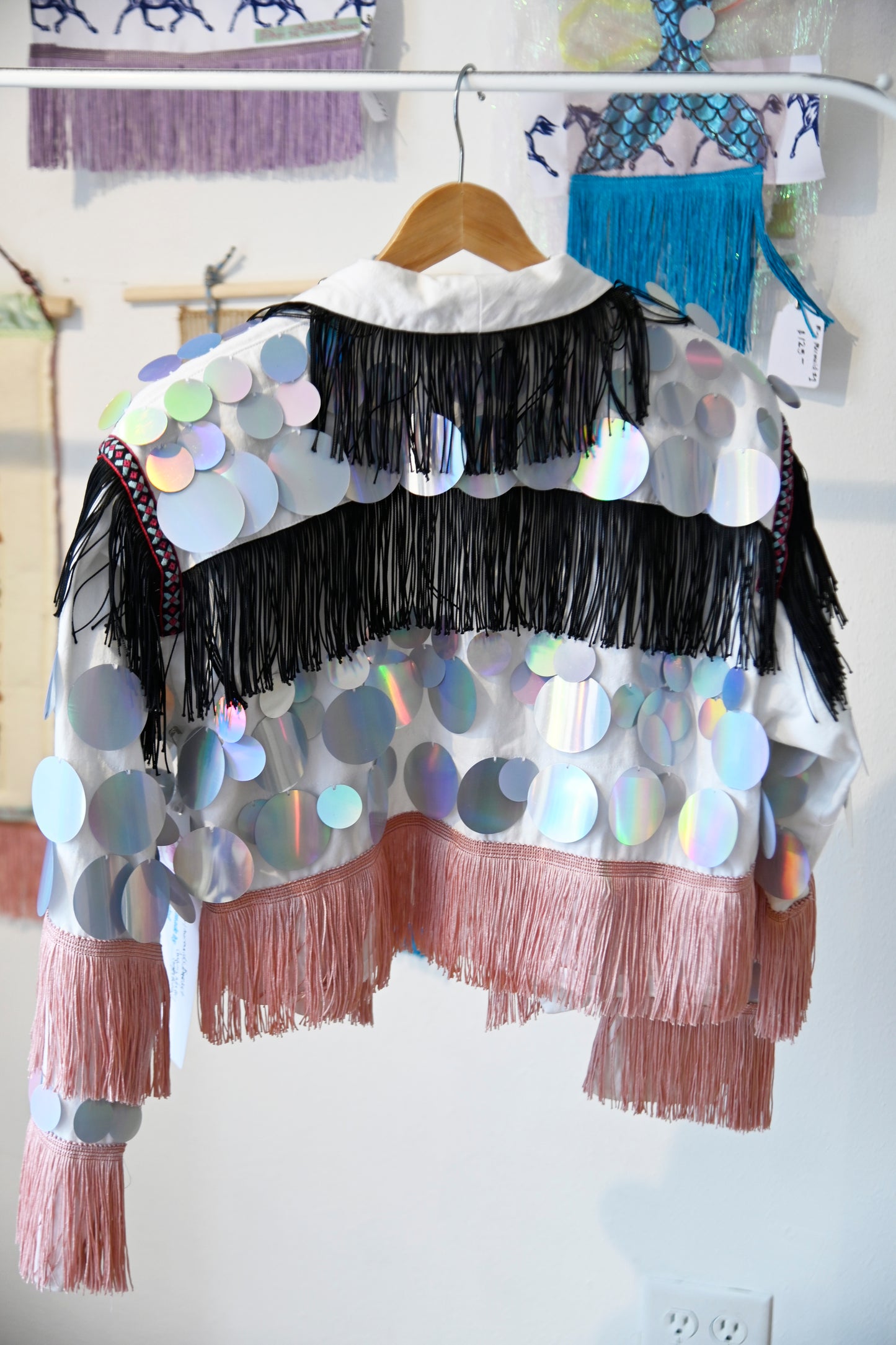 Sequin Fringe Jacket