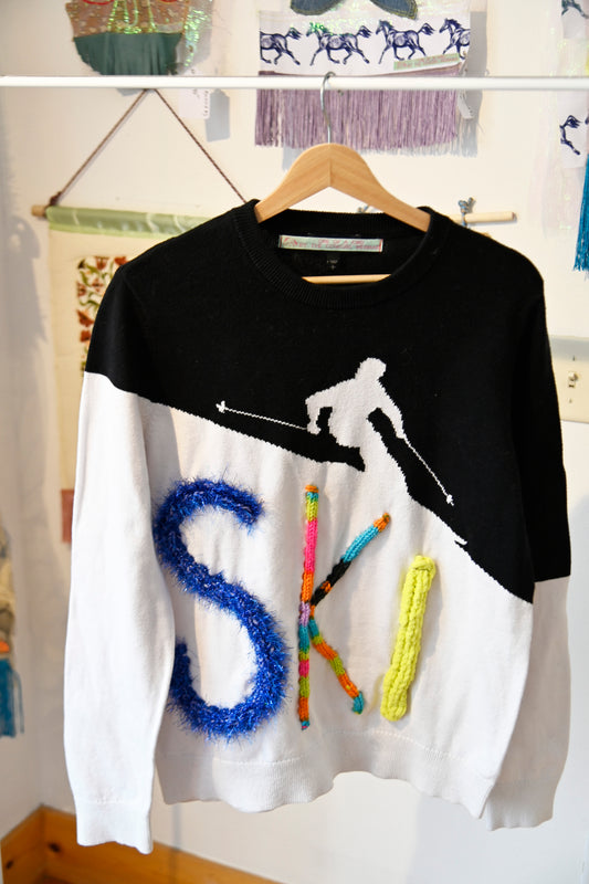 Ski Sweater Black and White