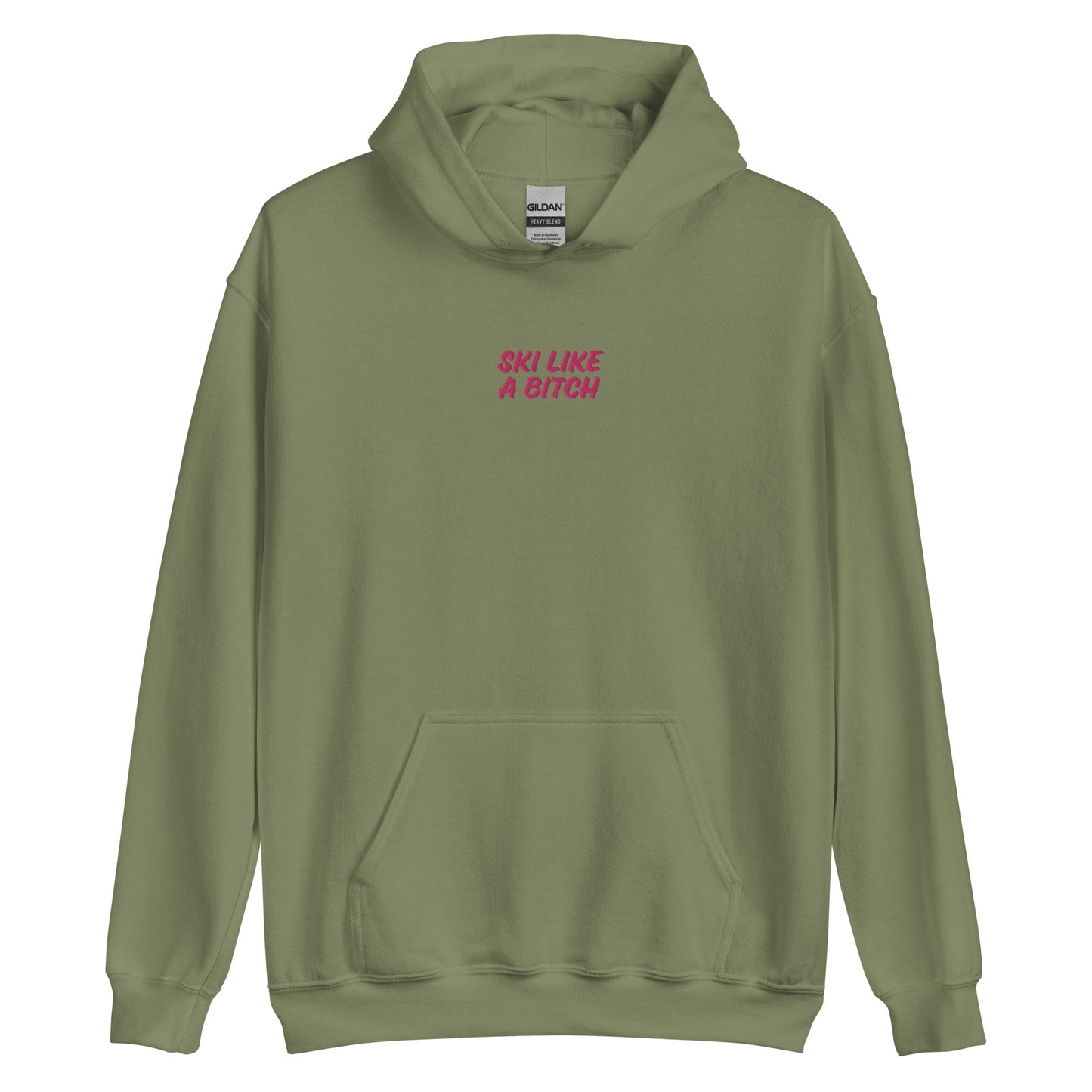 Ski Like a Bitch Embroidered Hoodie