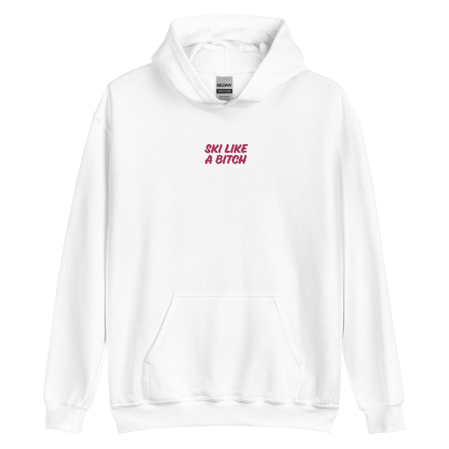 Ski Like a Bitch Embroidered Hoodie