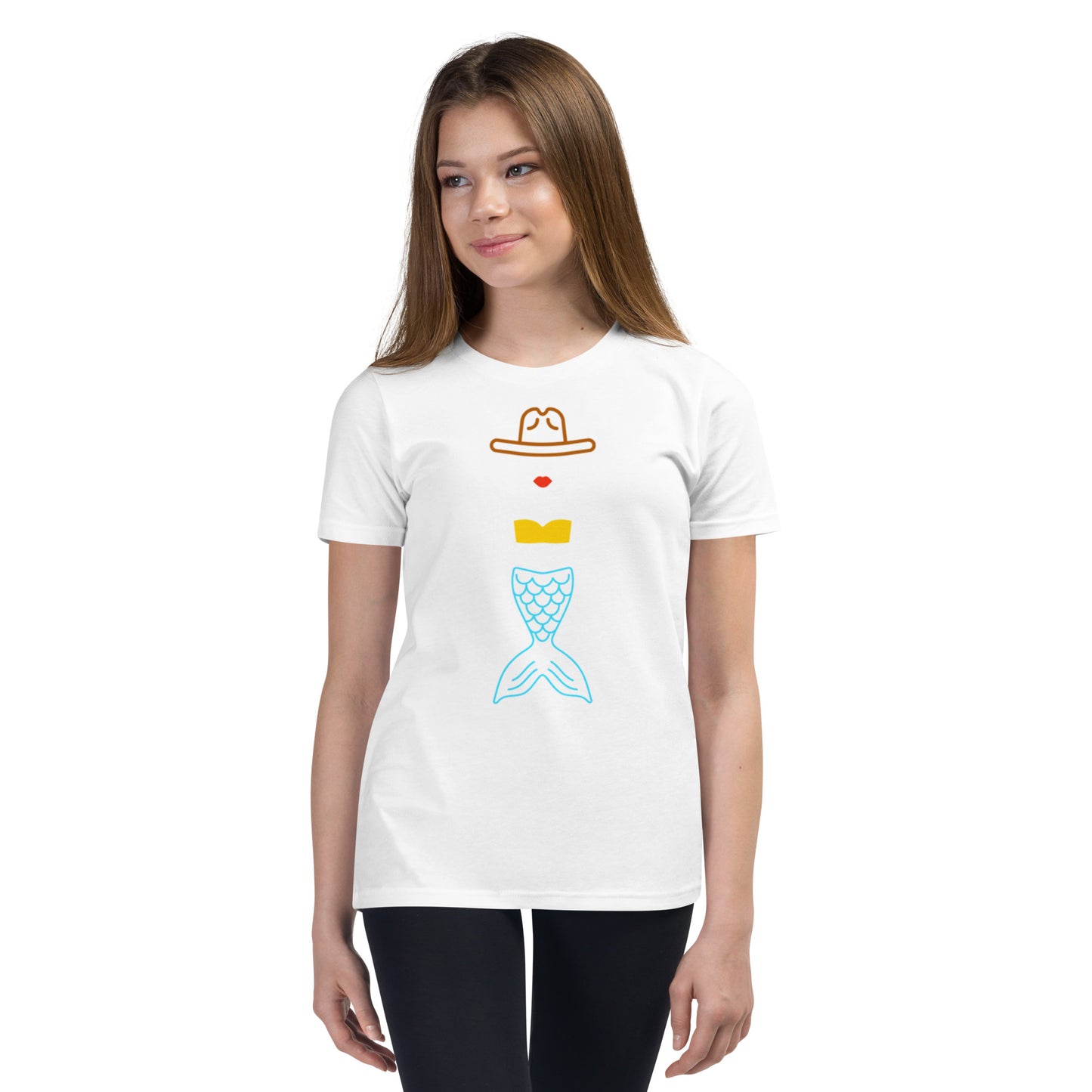 Cowgirl Mermaid Kids Short Sleeve T-Shirt