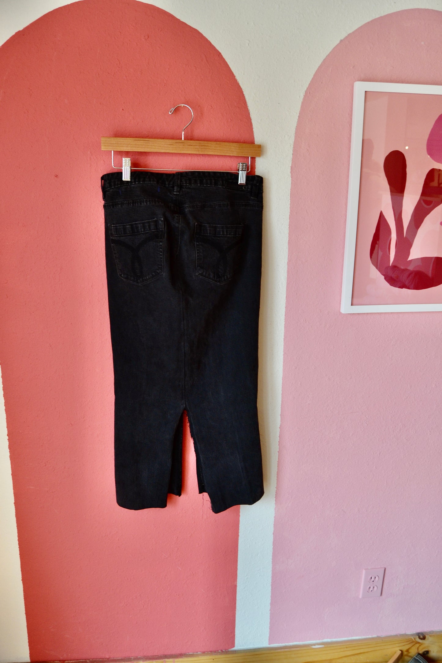 Black Denim Maxi