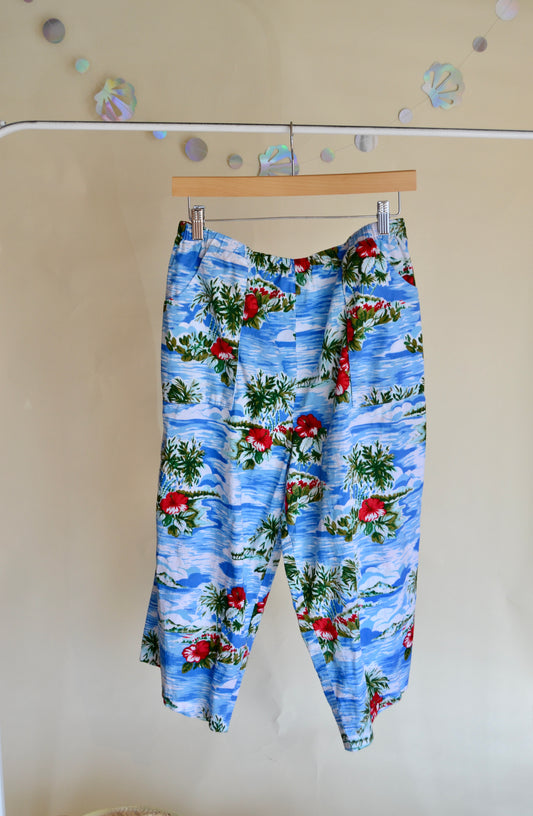Vaca Print Cropped Pant