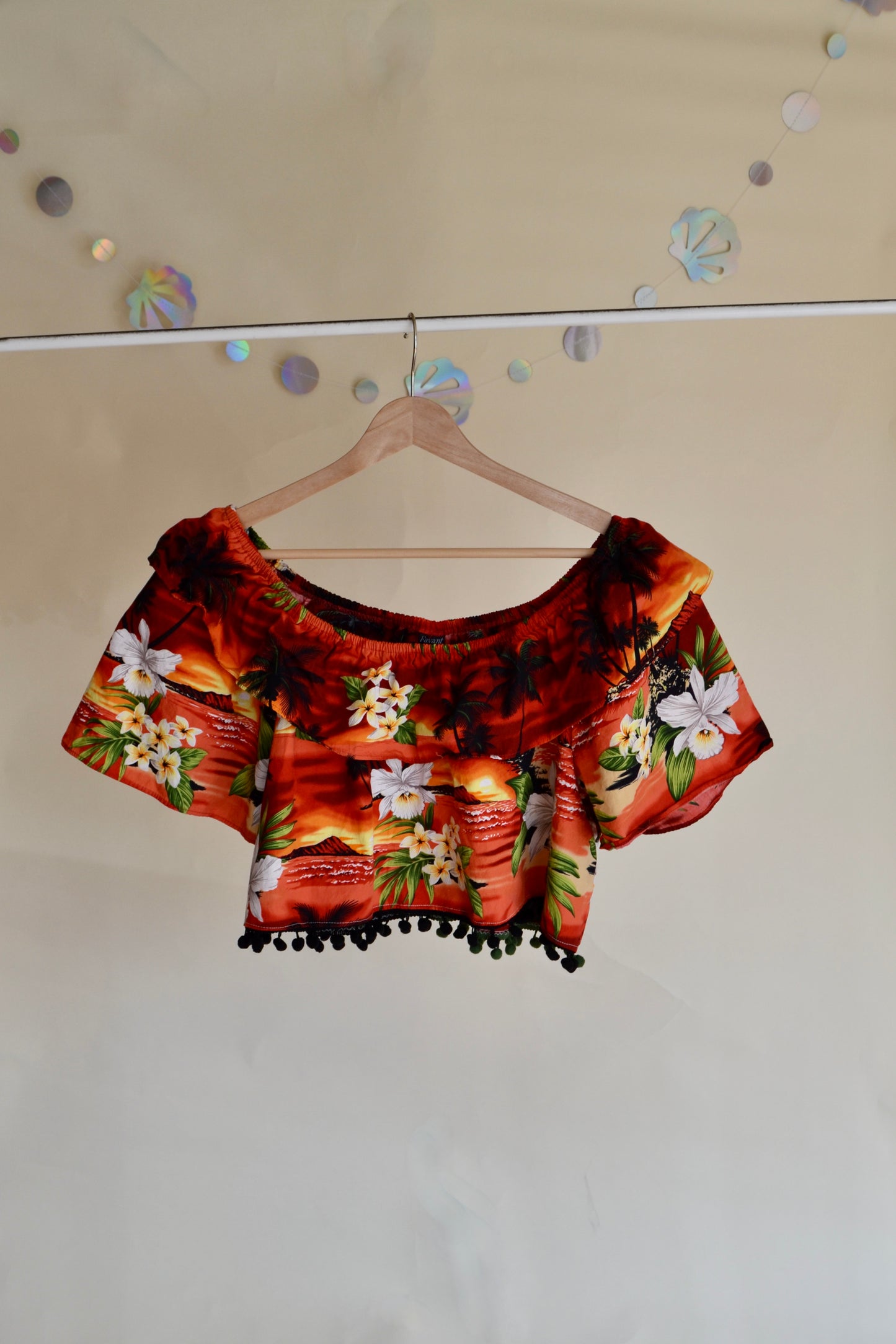 Vaca Print Flutter Top