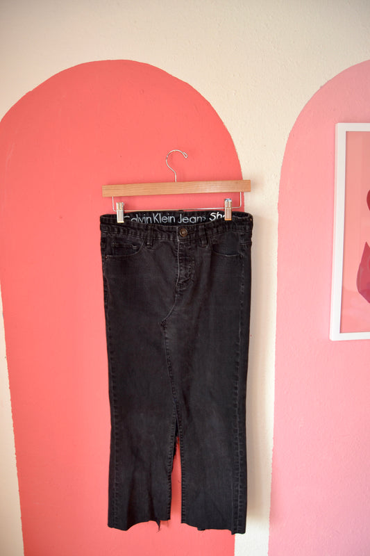 Black Denim Maxi