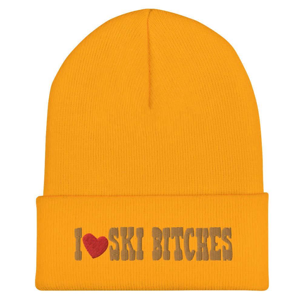 I Love Ski B*tches Beanie